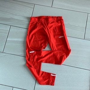 Adidas red leggings